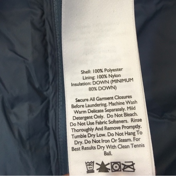 Eddie Bauer | Packable Goose Down Lightweight Cirrus Blue Winter Coat - Picture 9 of 10